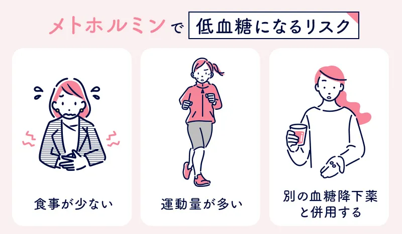 メトホルミンの服用による低血糖のリスク